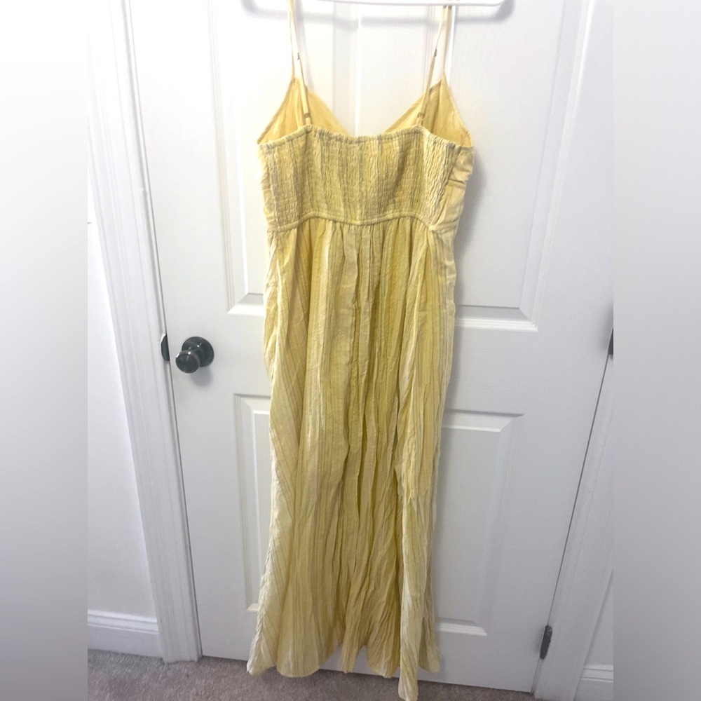 Blu Pepper Stripe Tie Front Empire Waist Maxi Dress - Picture 9 of 12